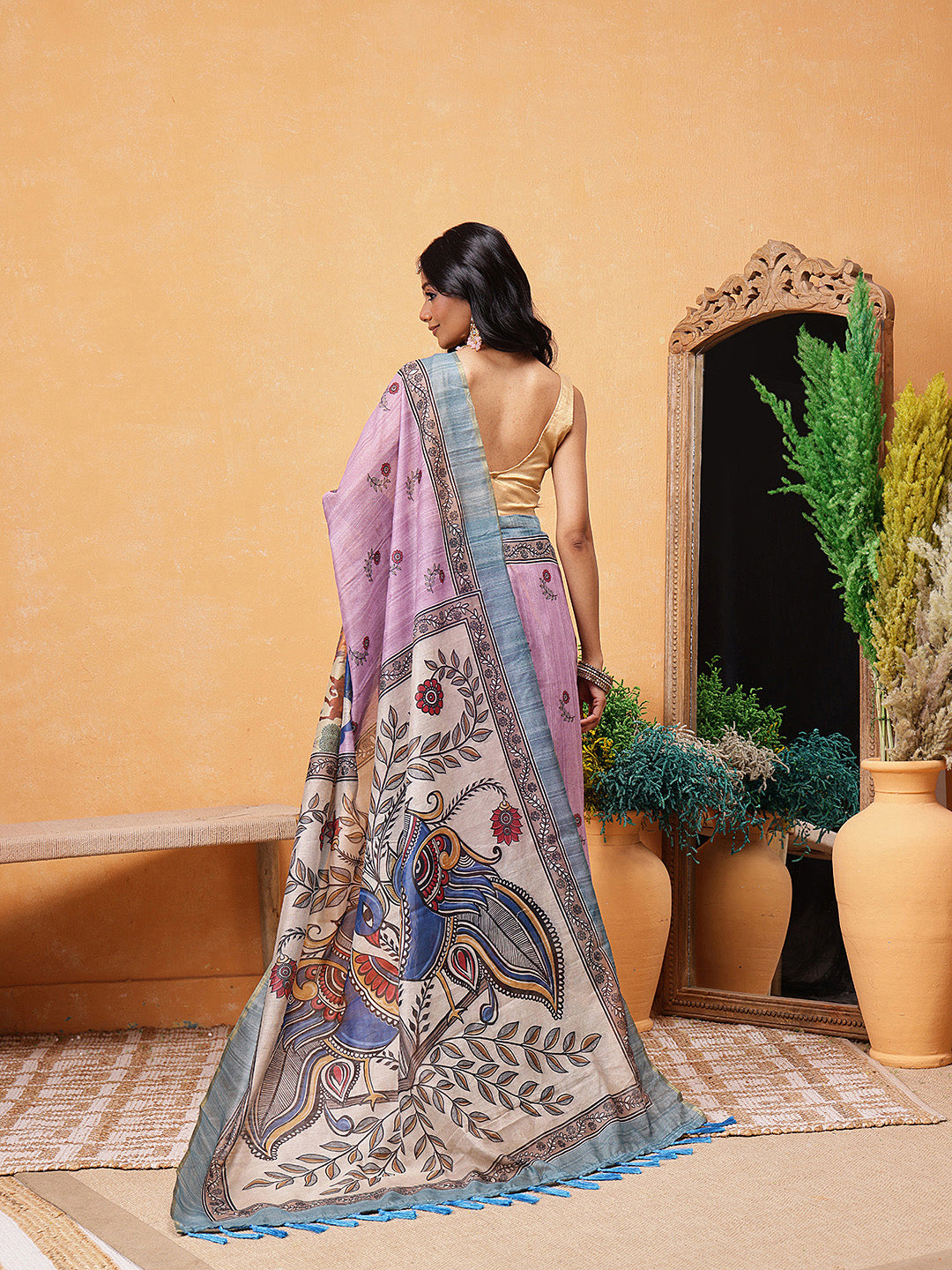 Madhubani Printed Ready To Wear Saree