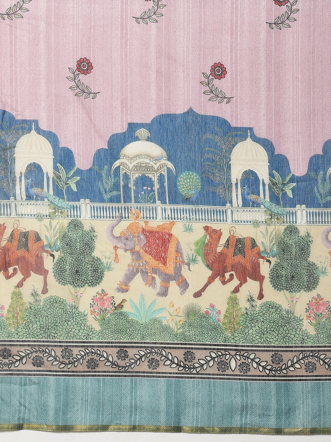 Madhubani Printed Ready To Wear Saree