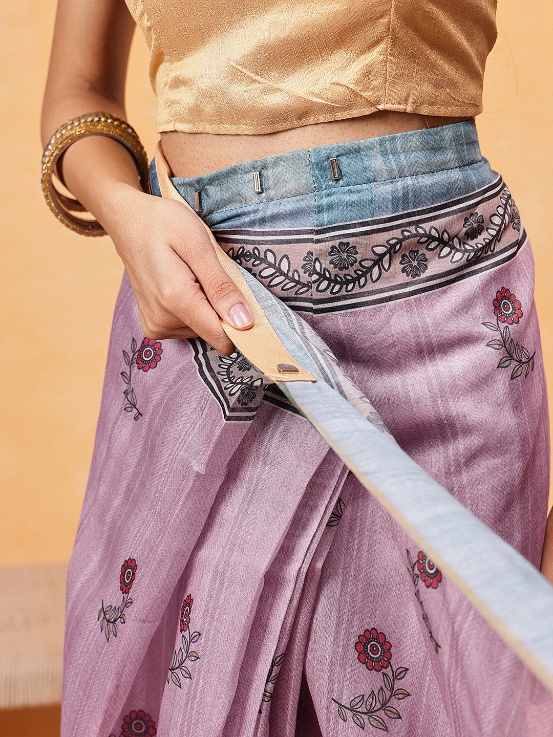 Madhubani Printed Ready To Wear Saree