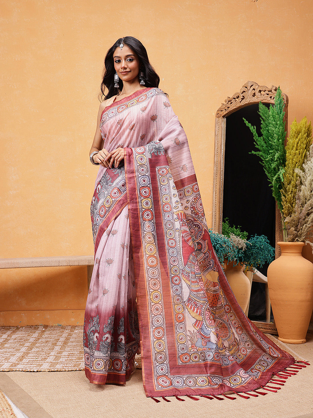 Madhubani Printed Ready To Wear Saree