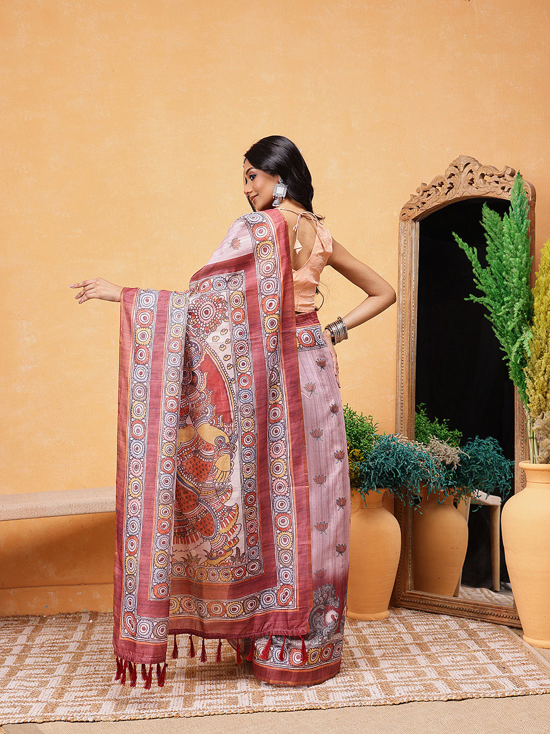 Madhubani Printed Ready To Wear Saree