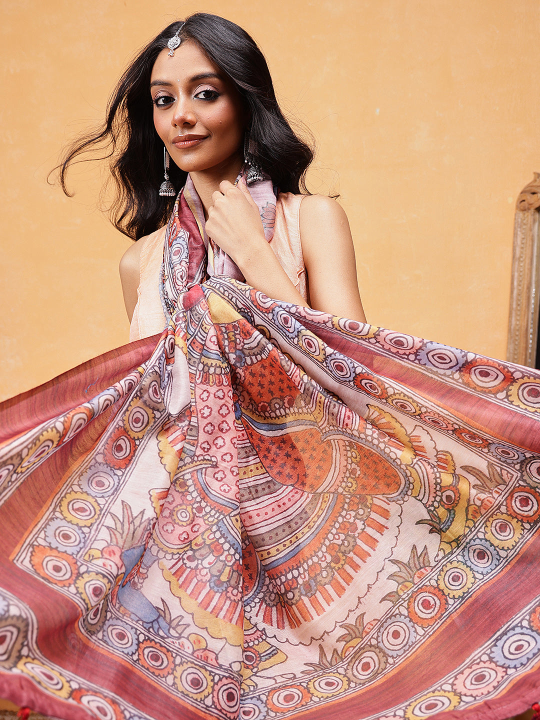 Madhubani Printed Ready To Wear Saree