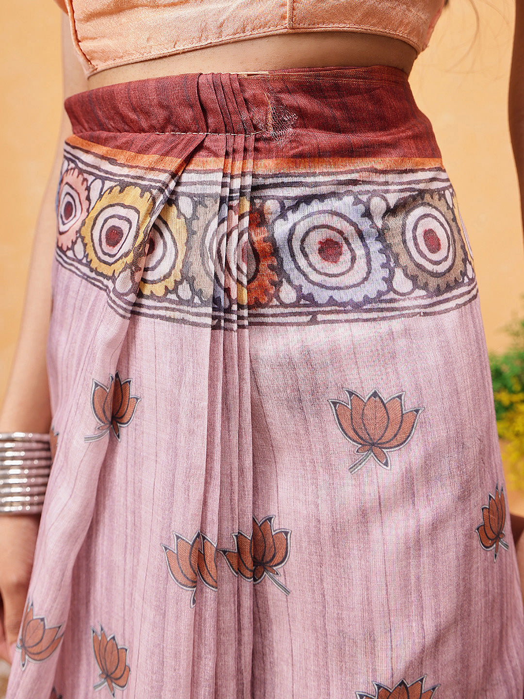 Madhubani Printed Ready To Wear Saree