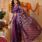 Chanderi Cotton Blend Digital Printed Ready to Wear Saree With Pocket