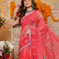Chanderi Cotton Blend Digital Printed Ready to Wear Saree With Pocket