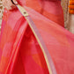 Chanderi Cotton Blend Digital Printed Ready to Wear Saree With Pocket
