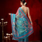 Chanderi Cotton Blend Digital Printed Ready to Wear Saree With Pocket