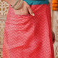 Chanderi Cotton Blend Digital Printed Ready to Wear Saree With Pocket