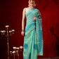 Chanderi Cotton Blend Digital Printed Ready To Wear Saree