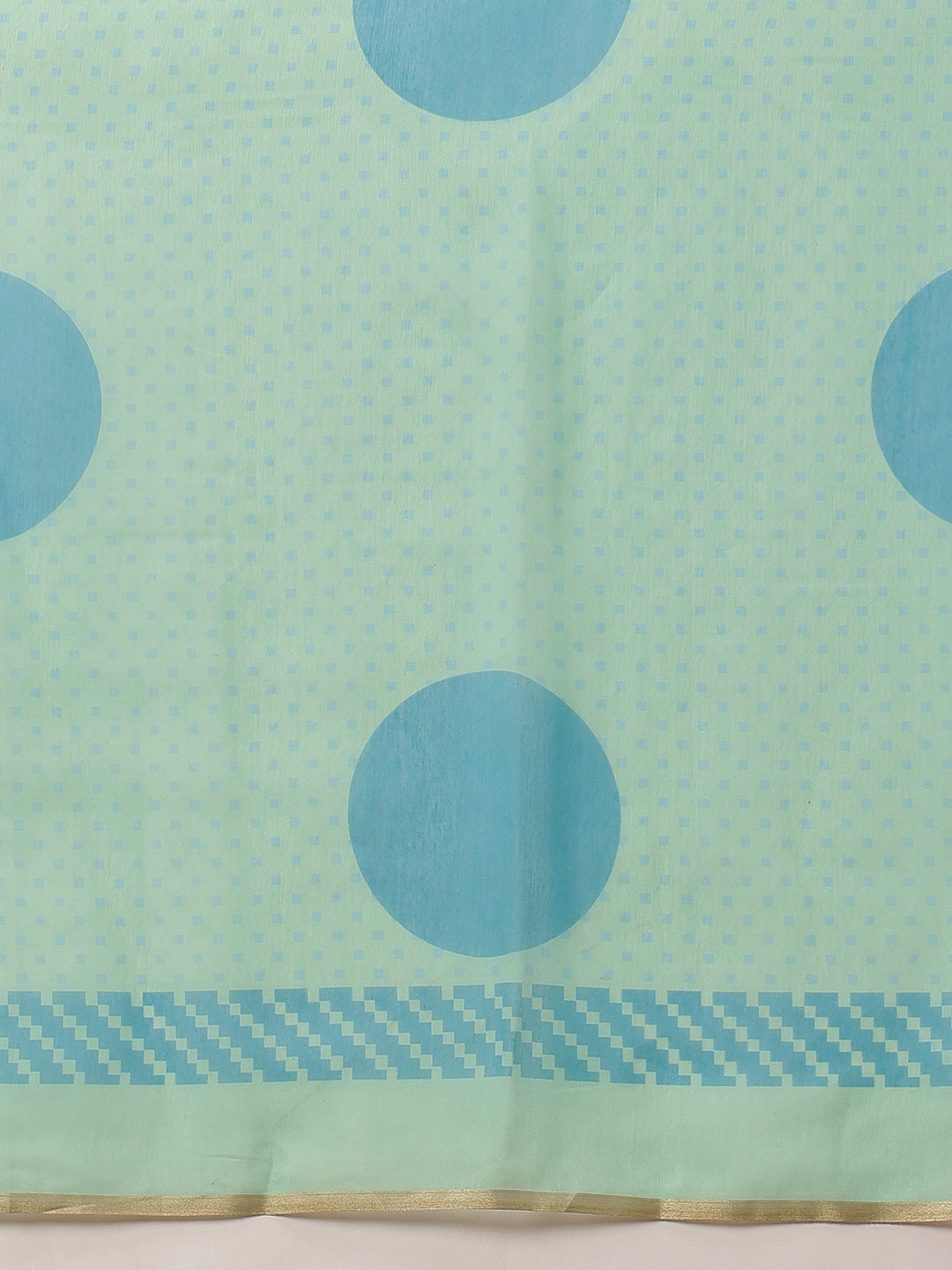 Chanderi Cotton Blend Digital Printed Ready To Wear Saree