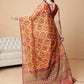 Yellow Paisley Printed Ready to Wear Saree with Ethnic Pallu Design