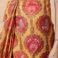 Yellow Paisley Printed Ready to Wear Saree with Ethnic Pallu Design