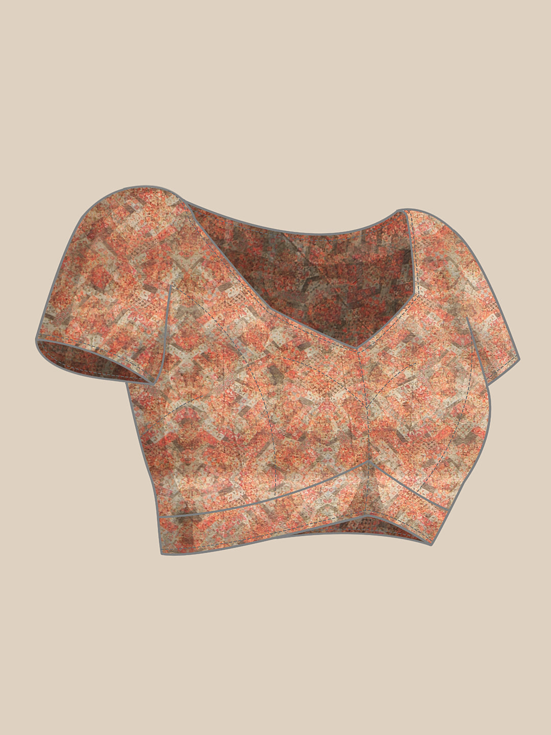 Kalamkari Cotton Chanderi Ready to wear Saree