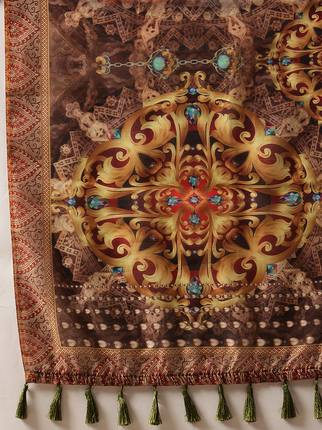 Kalamkari Cotton Chanderi Ready to wear Saree