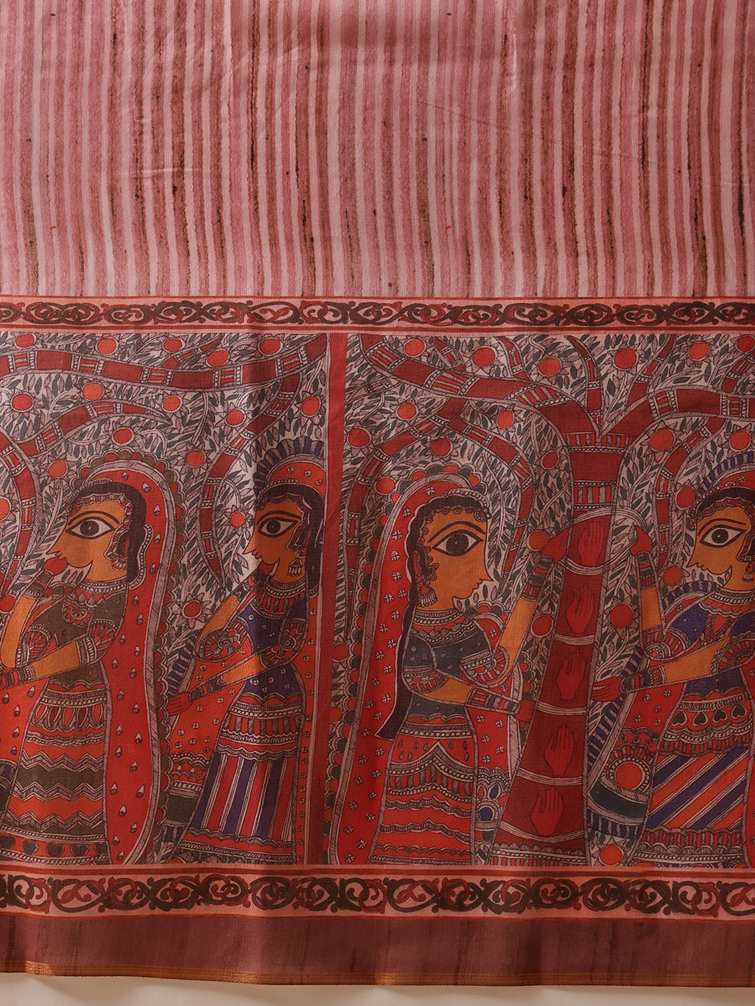 Kalamkari Cotton Chanderi Ready to wear Saree