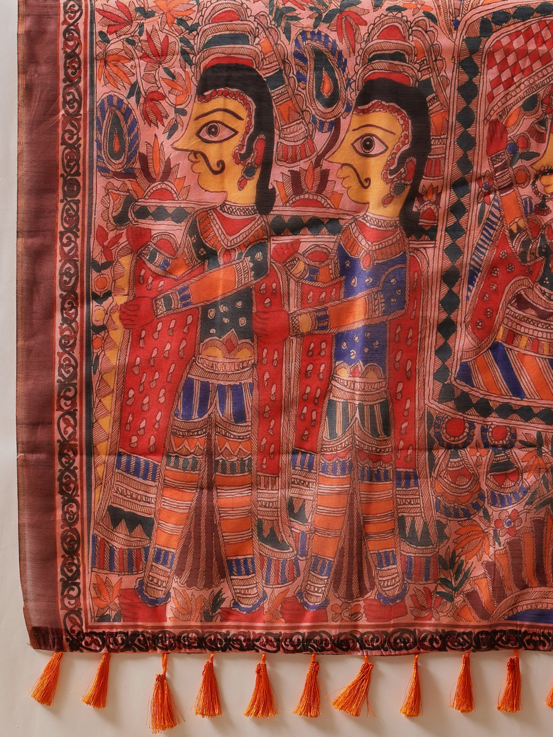 Kalamkari Cotton Chanderi Ready to wear Saree
