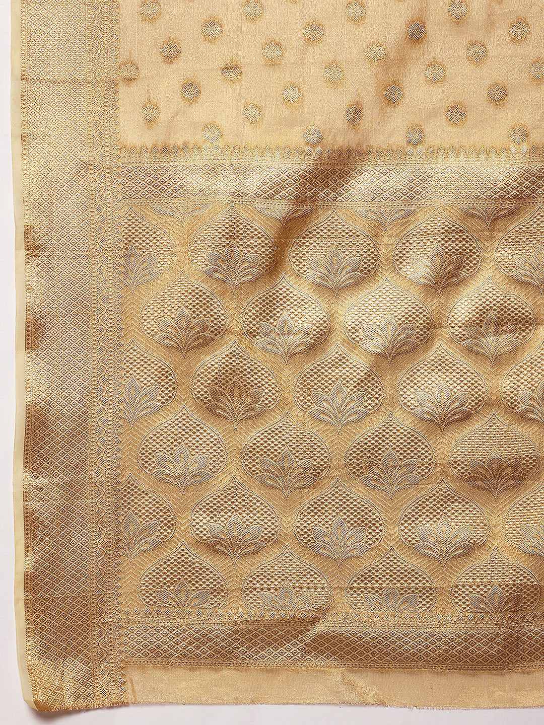 Tissue Silk Zari Woven Ready To Wear Saree