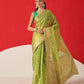 Semi Kanjivaram Tissue Silk Gold Zari Woven Ready to Wear Saree