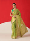 Semi Kanjivaram Tissue Silk Gold Zari Woven Ready to Wear Saree