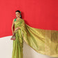 Semi Kanjivaram Tissue Silk Gold Zari Woven Ready to Wear Saree