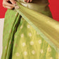 Semi Kanjivaram Tissue Silk Gold Zari Woven Ready to Wear Saree