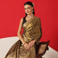 Semi Kanjivaram Tissue Silk Gold Zari Woven Ready to Wear Saree