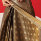 Semi Kanjivaram Tissue Silk Gold Zari Woven Ready to Wear Saree