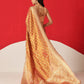 Semi Kanjivaram Tissue Silk Gold Zari Woven Ready to Wear Saree