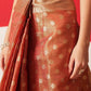 Semi Kanjivaram Tissue Silk Gold Zari Woven Ready to Wear Saree