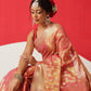 Semi Kanjivaram Tissue Silk Gold Zari Woven Ready to Wear Saree