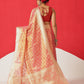 Semi Kanjivaram Tissue Silk Gold Zari Woven Ready to Wear Saree