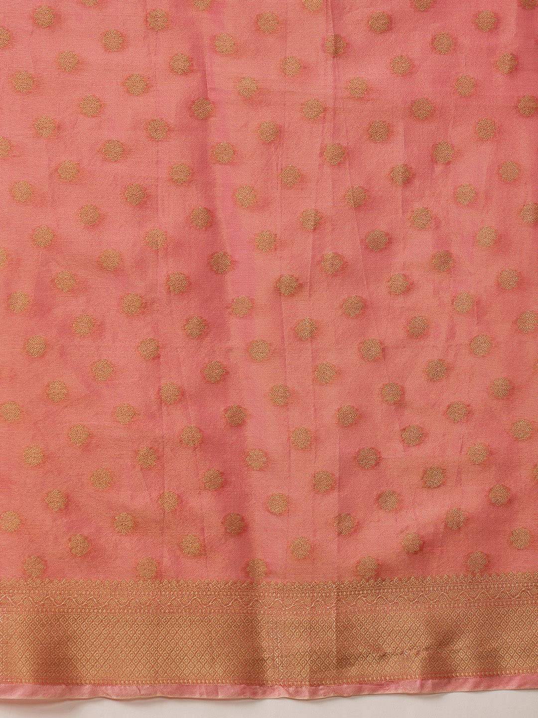 Semi Kanjivaram Tissue Silk Gold Zari Woven Ready to Wear Saree