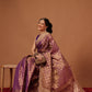 Semi Kanjivaram Tissue Silk Gold Zari Woven Ready to Wear Saree