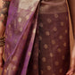 Semi Kanjivaram Tissue Silk Gold Zari Woven Ready to Wear Saree