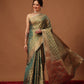 Semi Kanjivaram Tissue Silk Gold Zari Woven Ready to Wear Saree