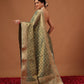 Semi Kanjivaram Tissue Silk Gold Zari Woven Ready to Wear Saree