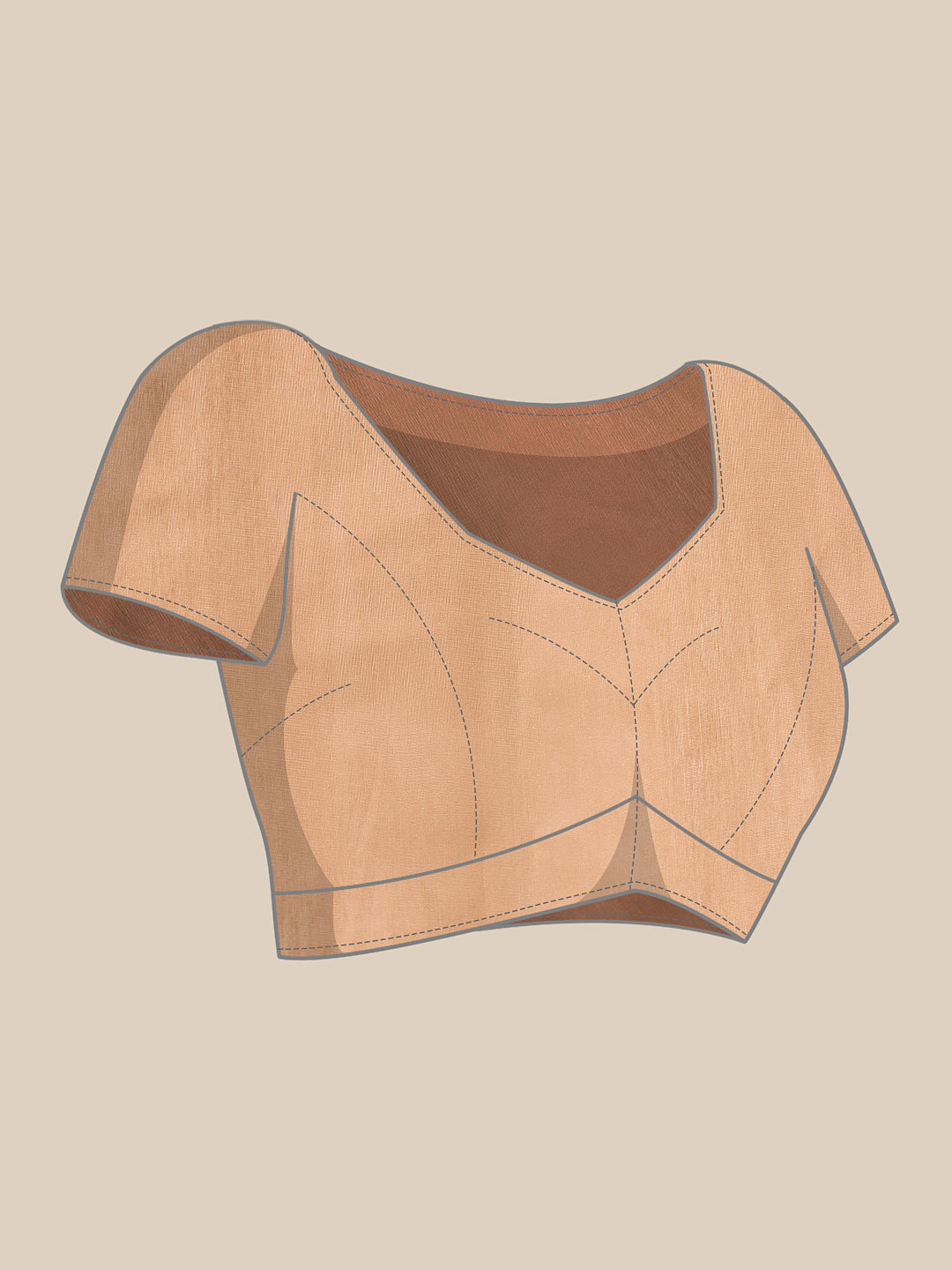 Cotton Blend Digital Print Ready to Wear Saree