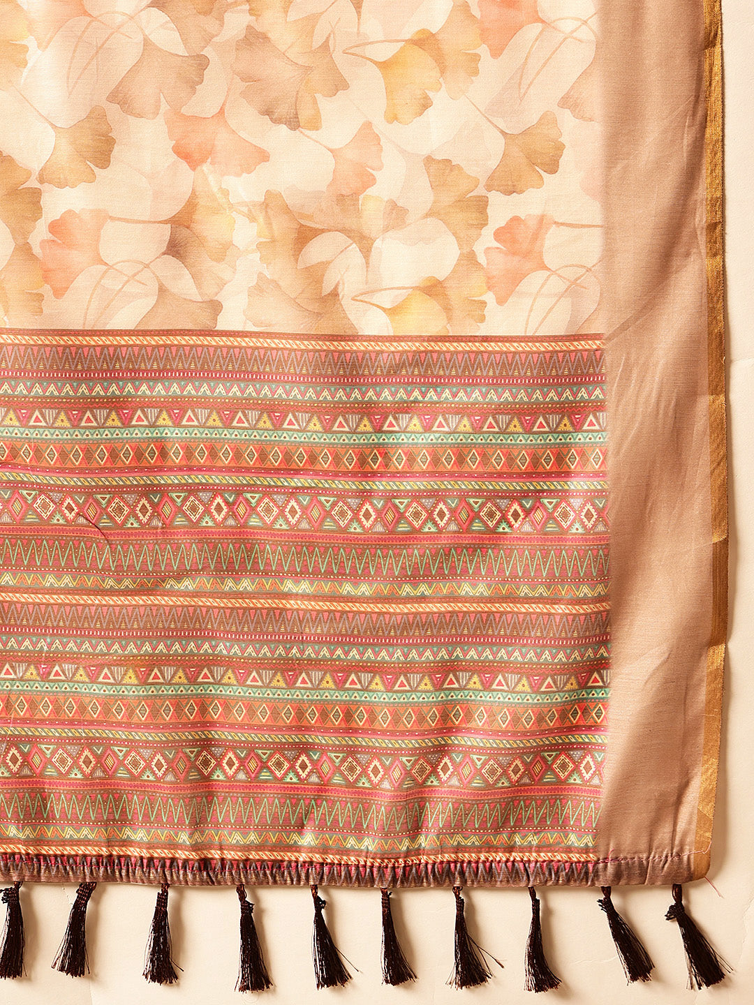 Cotton Blend Digital Print Ready to Wear Saree