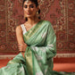 Floral Printed Kotha Silk Ready to Wear Saree With Zari Border