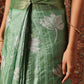 Floral Printed Kotha Silk Ready to Wear Saree With Zari Border