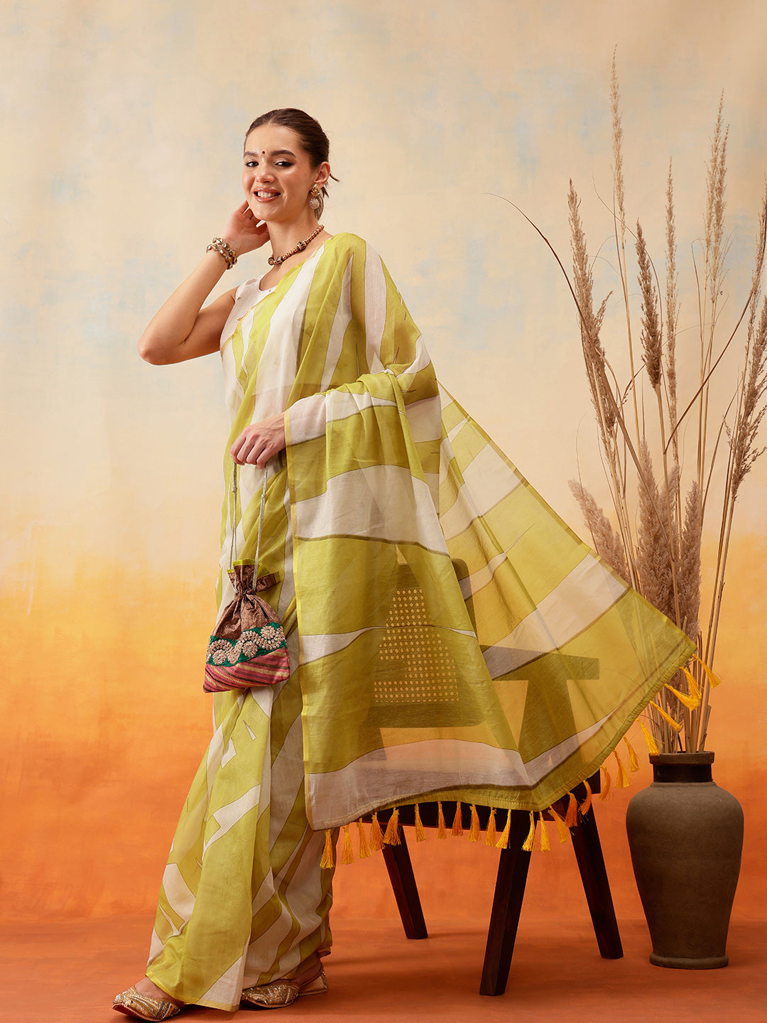 Laheriya Printed Ready to Wear Saree