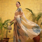 Women's Printed Muga Zari Tissue Silk Saree