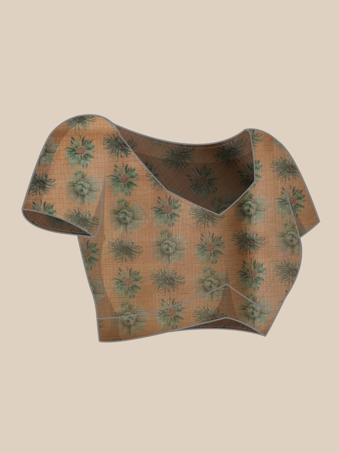 Women's Cotton Silk Floral Printed Ready to Wear Saree