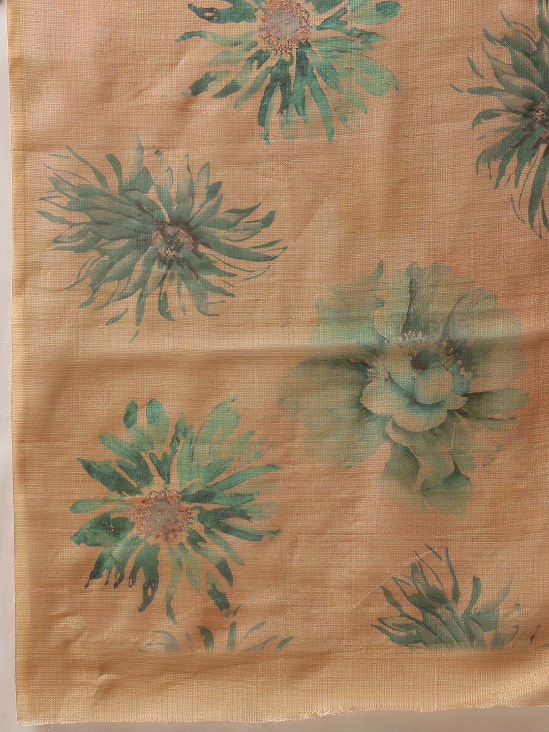 Women's Cotton Silk Floral Printed Ready to Wear Saree