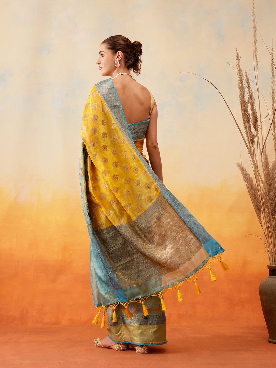 Banarasi Silk Zari Woven Ready to Wear Saree