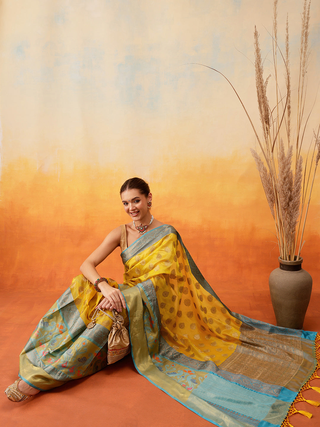 Banarasi Silk Zari Woven Ready to Wear Saree