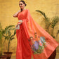 Women's Cotton Silk Digital Printed Ready to Wear Saree
