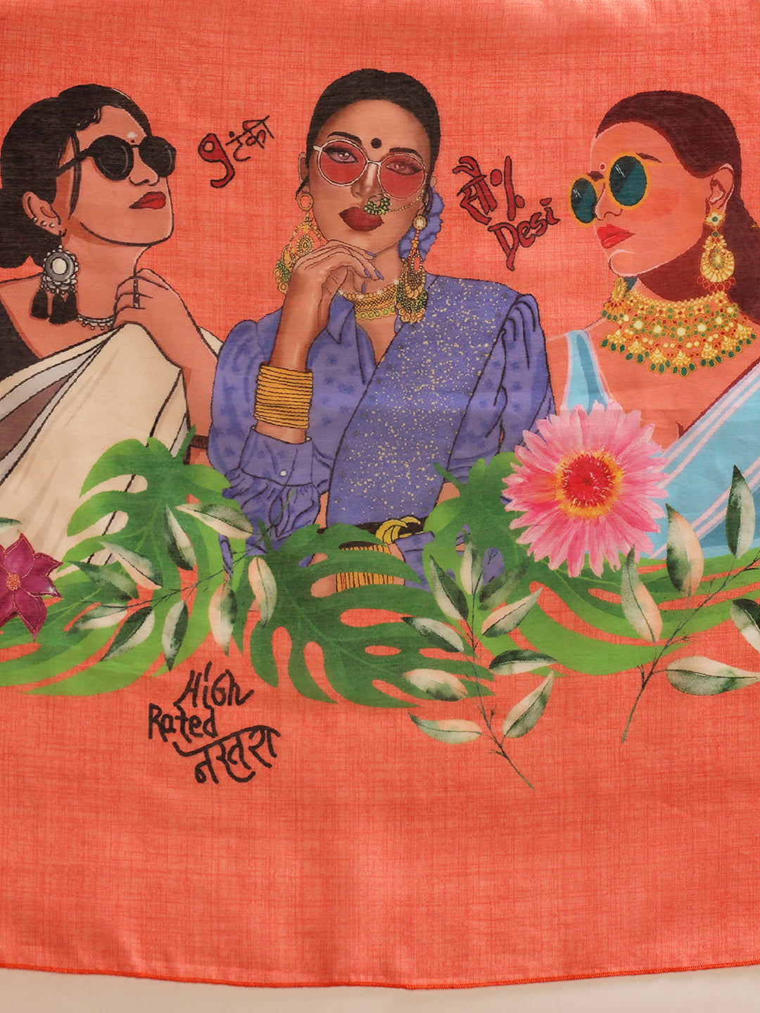 Women's Cotton Silk Digital Printed Ready to Wear Saree