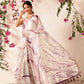 Chanderi Tie And Dye Digital Printed Ready to Wear Saree