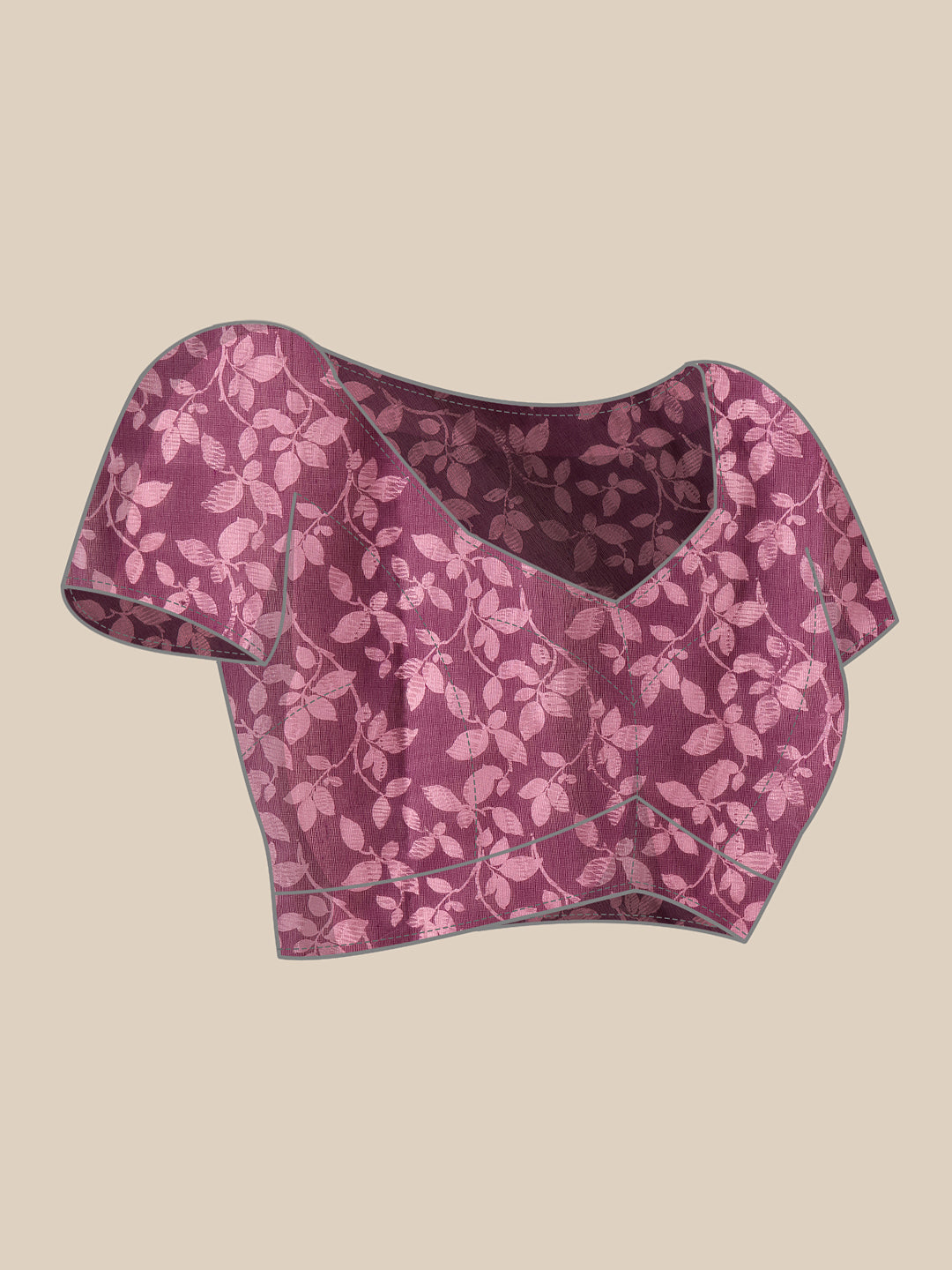 Chanderi Tie And Dye Digital Printed Ready to Wear Saree